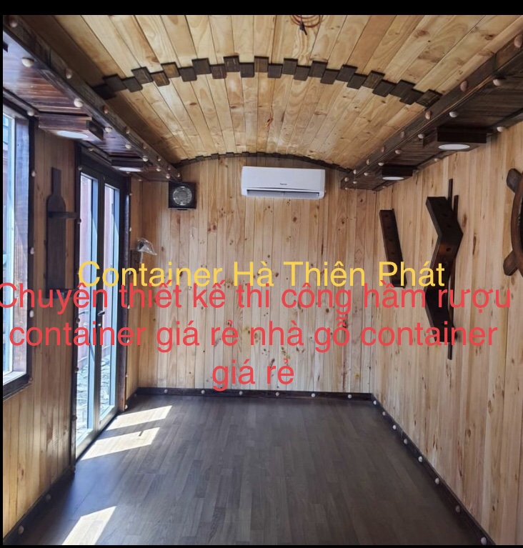 Container nhà ở ốp gỗ