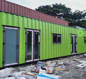 Container văn phòng cửa nhôm kính xinfa cao cấp
